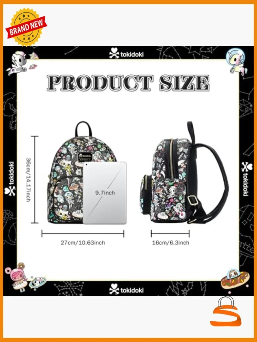 Mini Backpack Purse for Women, PU Leather Shoulder Bag Daypack Handbag for Work